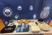 Intervenidos en una nave industrial más de un millar de artículos falsificados