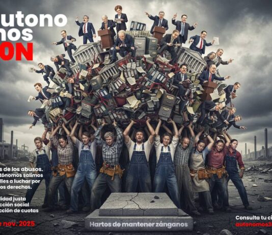 La Plataforma por la Dignidad de los Autónomos llama a la participación en la manifestación nacional del 30N