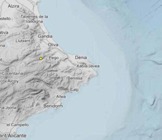 Vall de Gallinera registra un pequeño seísmo de 1,6 grados